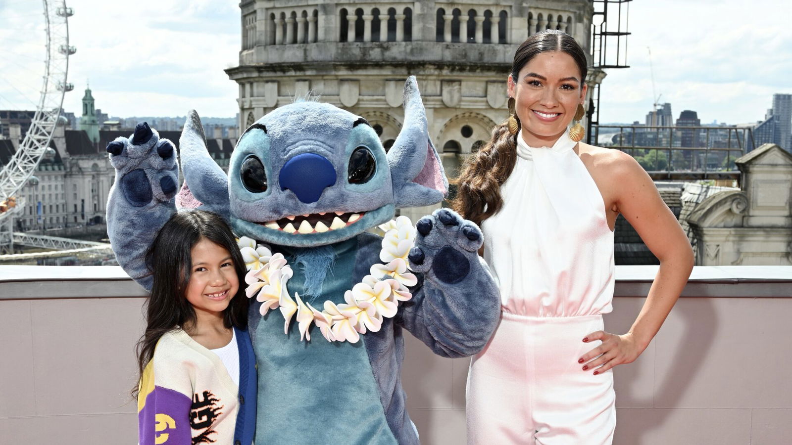 Maia Kealoha, "Stitch" and Sydney Agudong