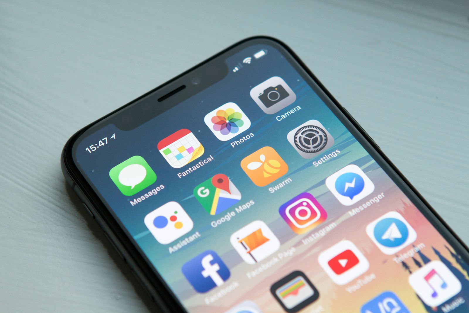 Photo by William Hook space gray iPhone X