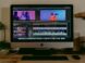 turned-on silver iMac
