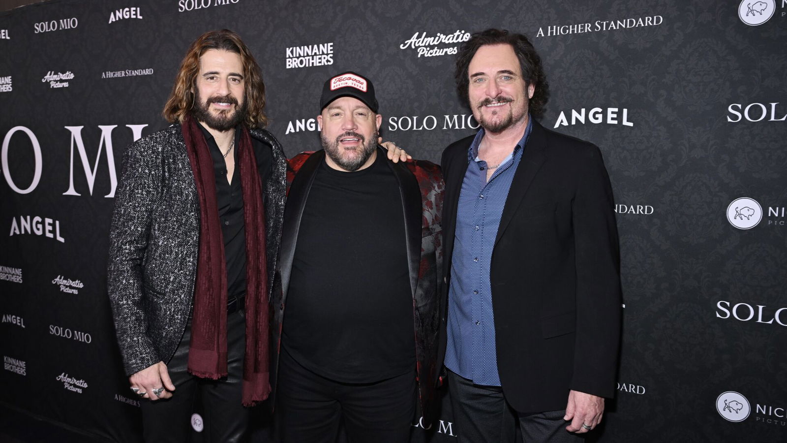 Solo Mio, Kevin James, Jonathan Roumie-Getty Images-2258577135 Solo Mio, Kevin James, Jonathan Roumie