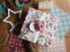 pink and white floral card