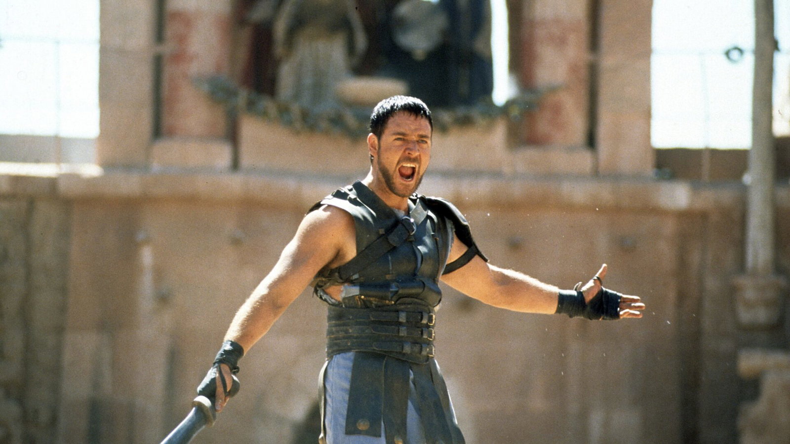 Russell Crowe In 'Gladiator'-Getty Images-156473199 Russell Crowe In 'Gladiator'