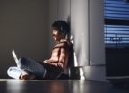 Teen, computer, school, homework